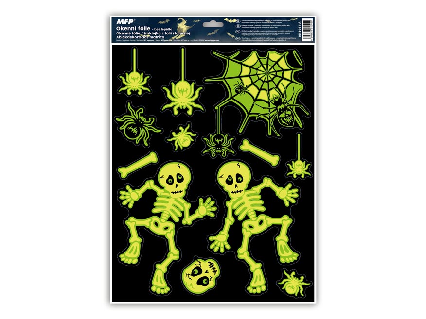 Okenní fólie halloween svítící HA002 30x42cm - Obrázek 5