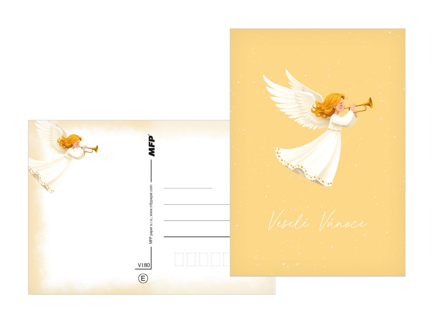 Pohlednice vánoční 180 E matné lamino + lesklý UV lak - Obrázek 5