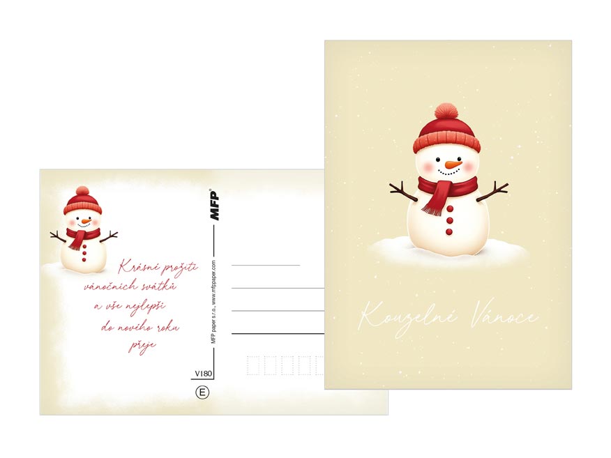 Pohlednice vánoční 180 E matné lamino + lesklý UV lak - Obrázek 6