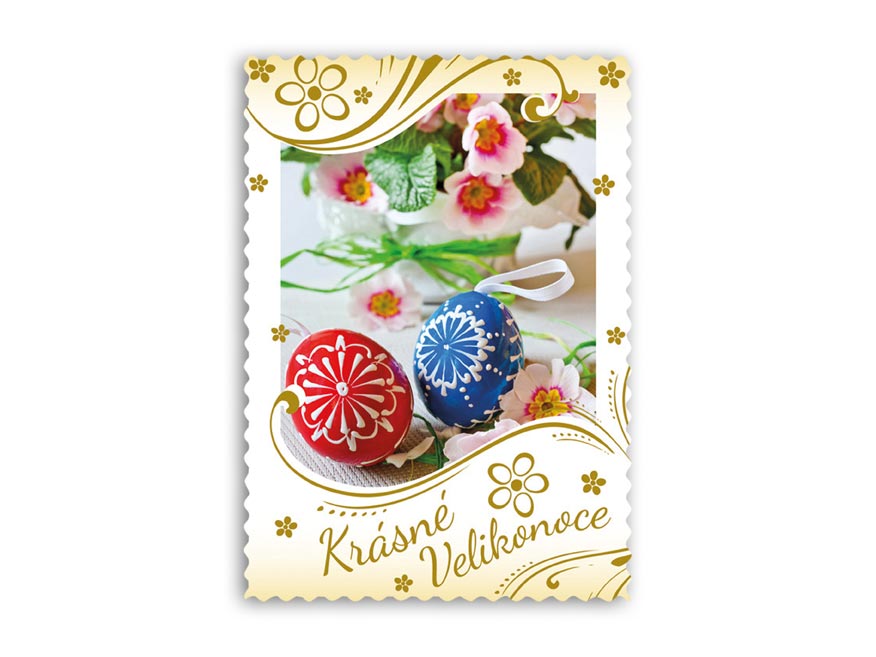 Pohlednice velikonoce 108 E výsek+UV+glitr - Obrázek 6