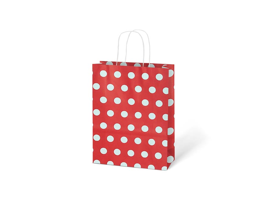 Taška MFP dárková kraft 150x210x80 puntík mix S - Obrázek 2