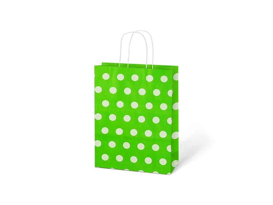 Taška MFP dárková kraft 150x210x80 puntík mix S - Obrázek 3