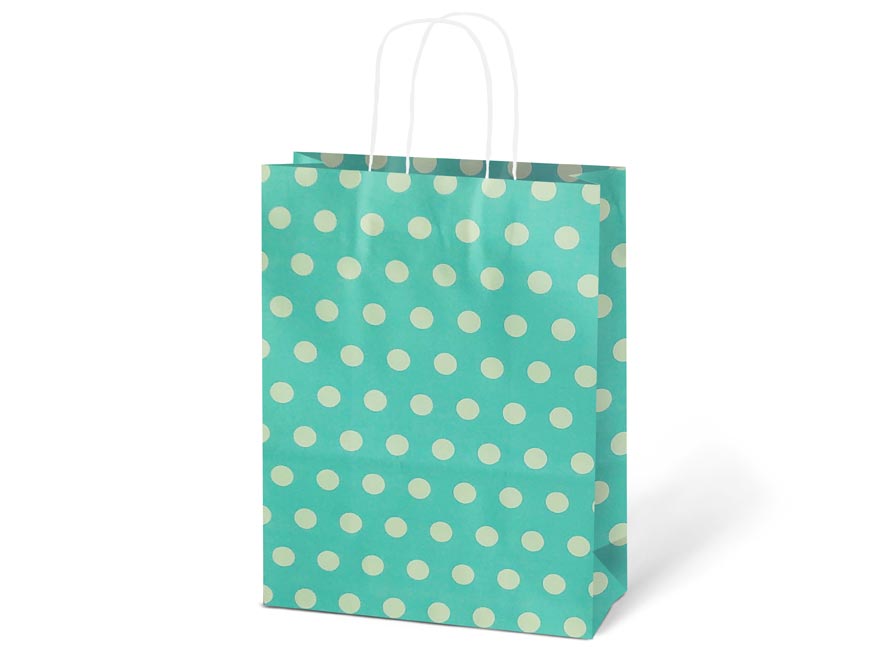 Taška MFP dárková kraft 245x310x105 puntík mix L - Obrázek 5