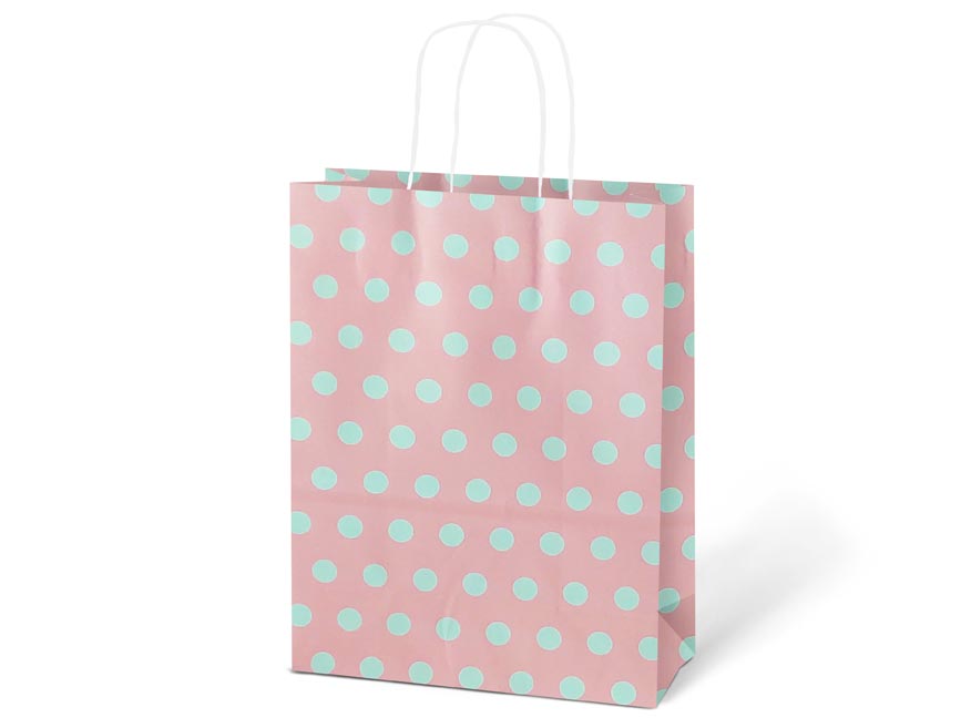 Taška MFP dárková kraft 245x310x105 puntík mix L - Obrázek 7