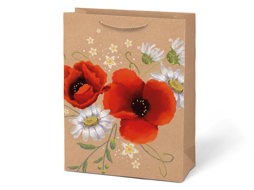 Taška MFP dárková L KRAFT mix č. 3 260x340x140 - Obrázek 3