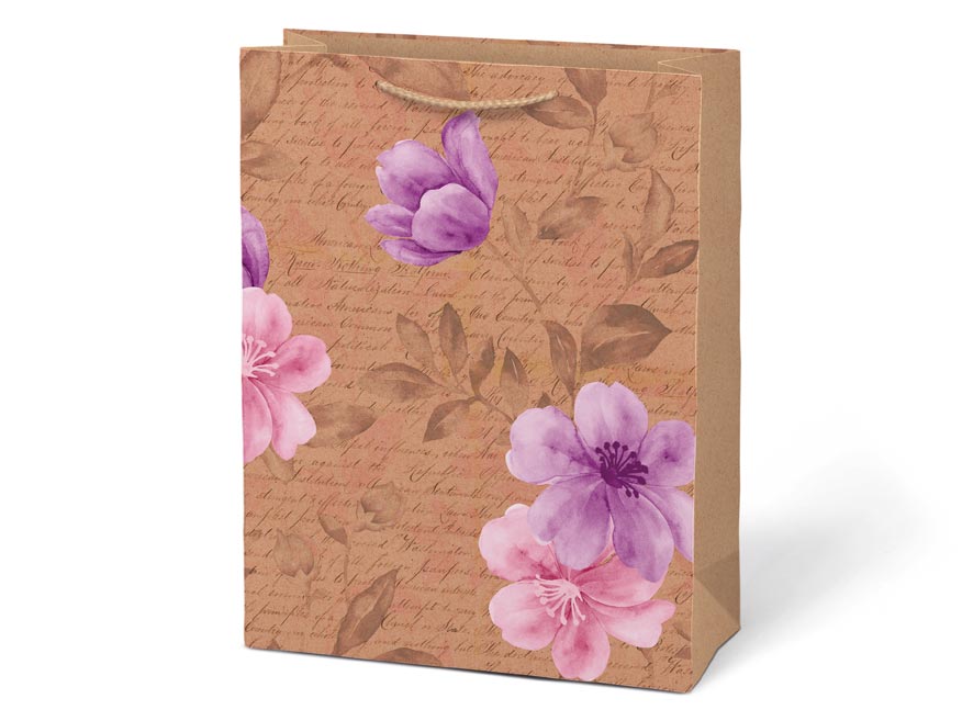 Taška MFP dárková L KRAFT mix č. 3 260x340x140 - Obrázek 4