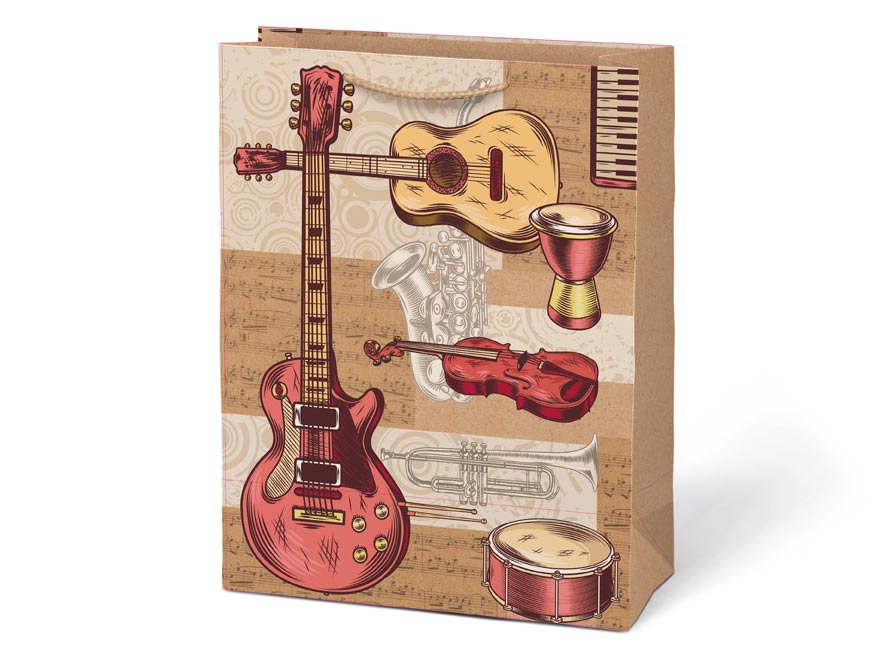 Taška MFP dárková L KRAFT mix č. 5 260x340x140 - Obrázek 3