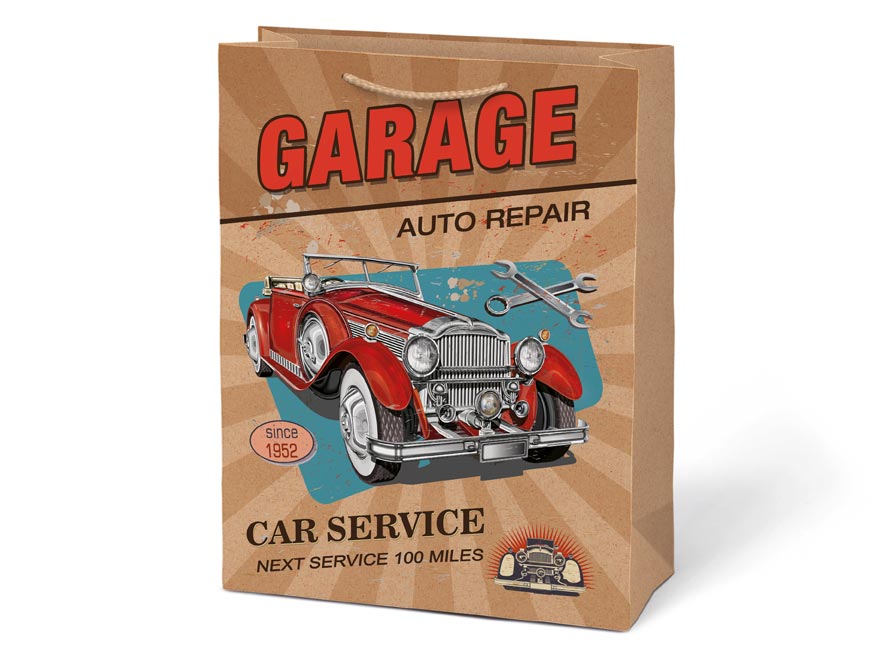 Taška MFP dárková L KRAFT mix č. 5 260x340x140 - Obrázek 4