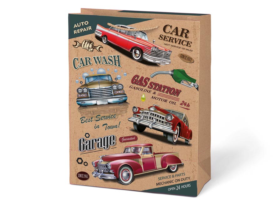 Taška MFP dárková L KRAFT mix č. 5 260x340x140 - Obrázek 5