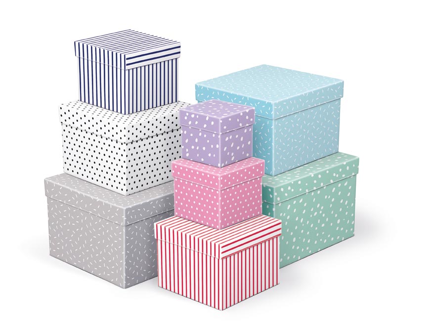 Krabice dárková C-C009-B 10x10x9cm - Obrázek 2