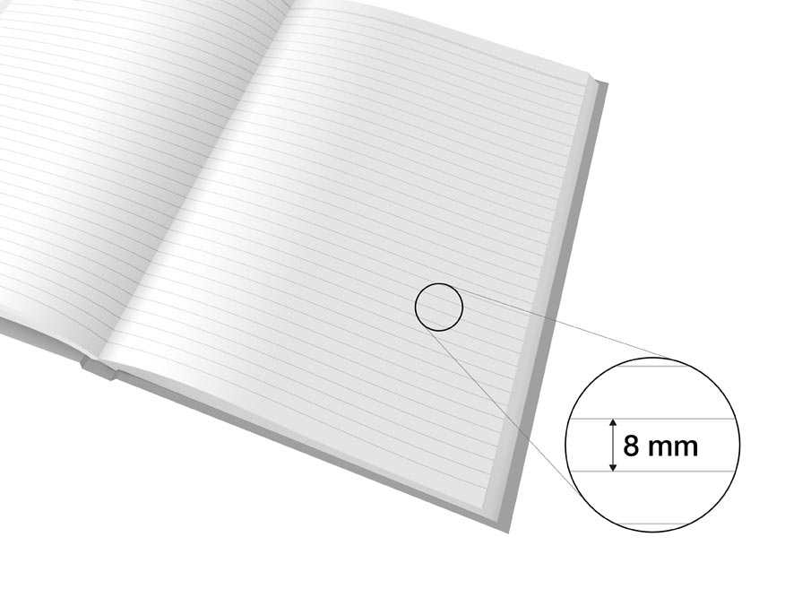 Záznamová kniha A4 MFP 100/linka ZL4104 - Obrázek 2