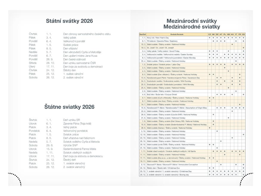 Diář 2026 T805 Lamino 2 s magnetem - Obrázek 3