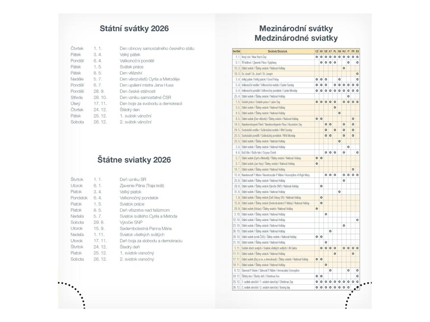 Diář 2026 T806 Lamino 1 90x170mm - Obrázek 3