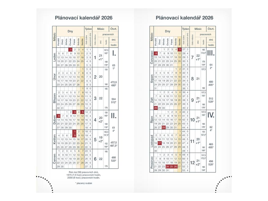 Diář 2026 T806 Lamino 1 90x170mm - Obrázek 4