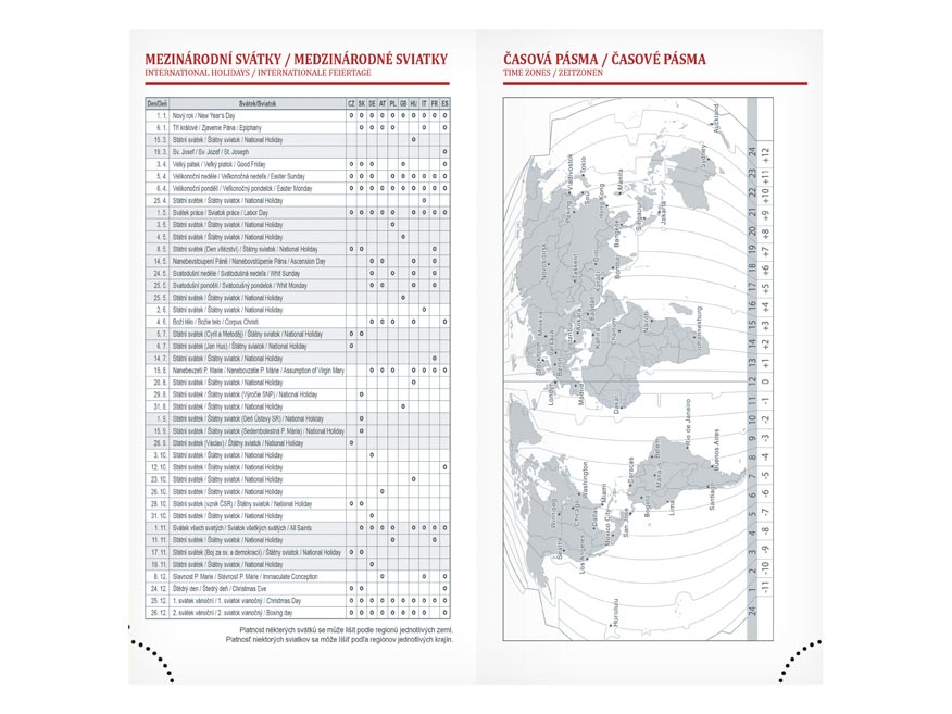Diář 2026 T806 PU dark brown 90x170mm - Obrázek 3