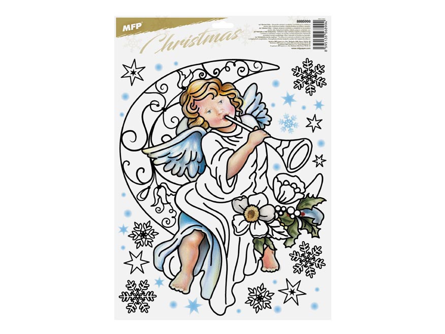 Okenní fólie vánoce vybarvovací WDPX-602 30x42cm - Obrázek 4