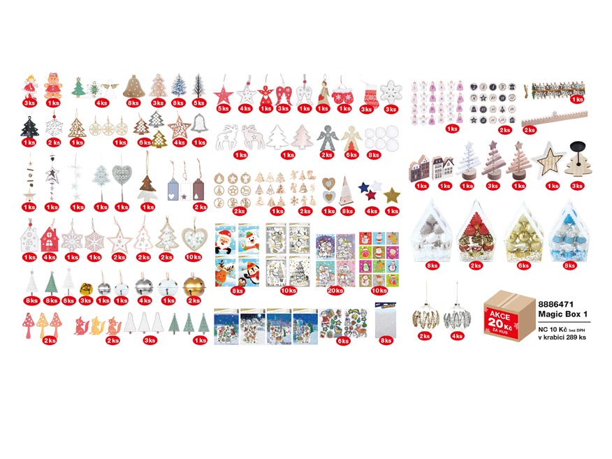 Vánoční výprodej 20 Kč - magic