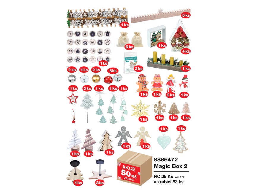 Vánoční výprodej 50 Kč - magic