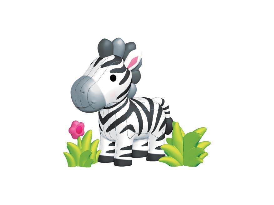 3D Sticker Model ZOO Zebra - MAKE - Obrázek 2