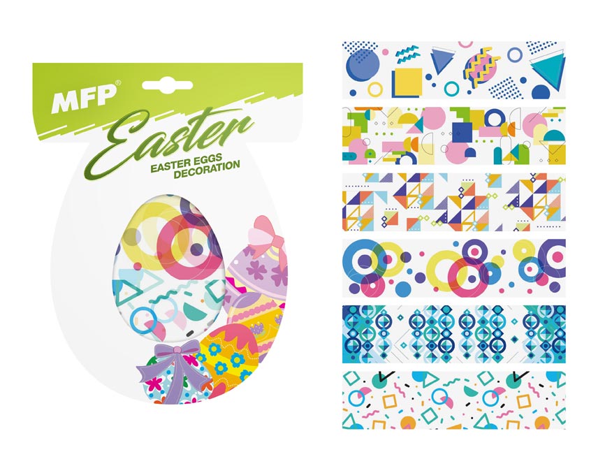 Velikonoční obtisk na vajíčka 1004 košilky mix motivů 12 - Obrázek 3