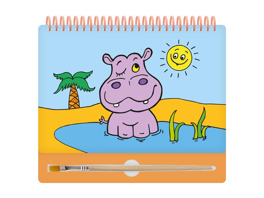 Malování vodou 8A - blok 15x22cm se spirálou 8 listů + štětec - Obrázek 5