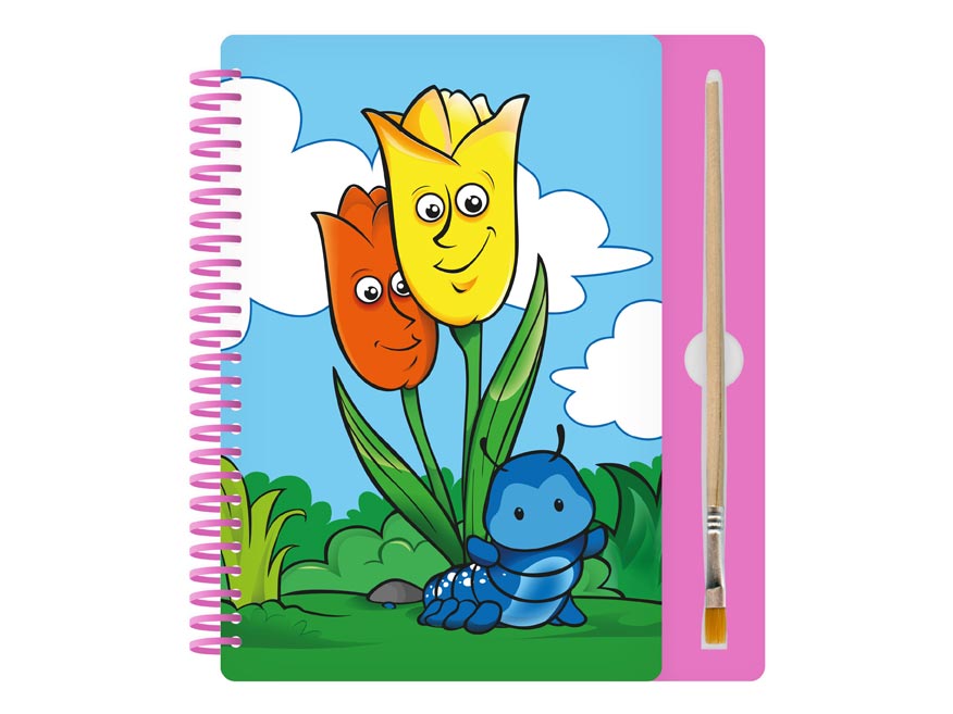 Malování vodou 8B - blok 15x22cm se spirálou 8 listů + štětec - Obrázek 5