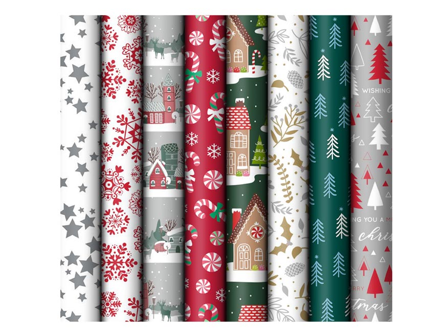 Balicí papír vánoční role 500x70 mix č. 15