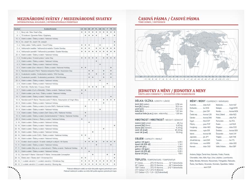 Diář 2026 T805 PU blue/gray s gumkou - Obrázek 3