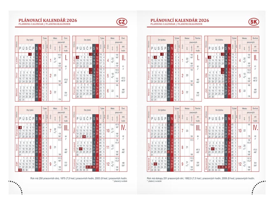 Diář 2026 T805 PU blue/gray s gumkou - Obrázek 4