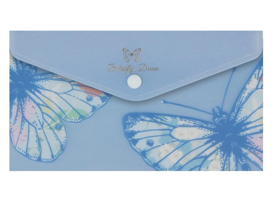 Složka s drukem DL Motýli modrá - Obrázek 2