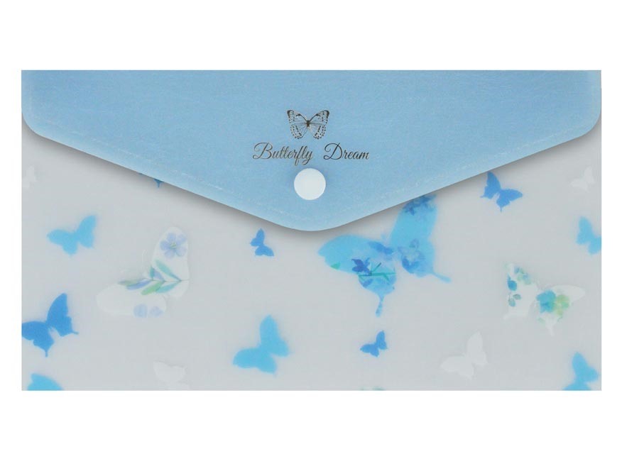 Složka s drukem DL Motýli modrá - Obrázek 3