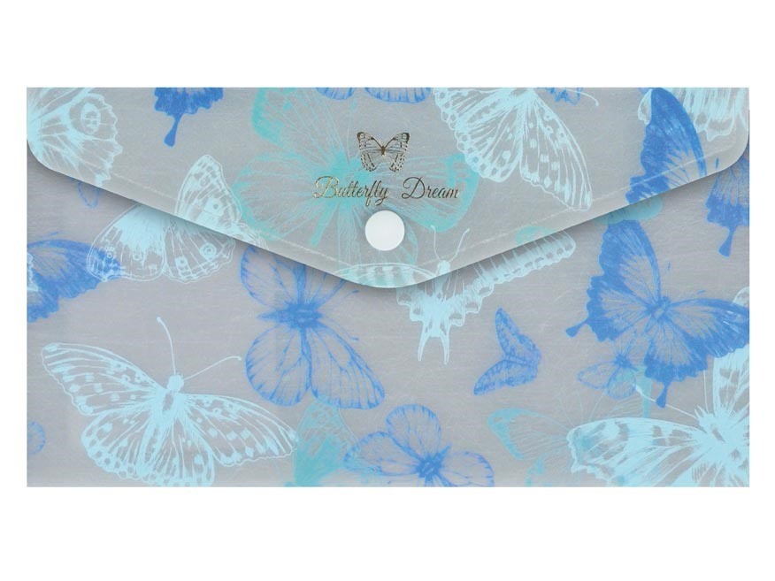 Složka s drukem DL Motýli modrá - Obrázek 4