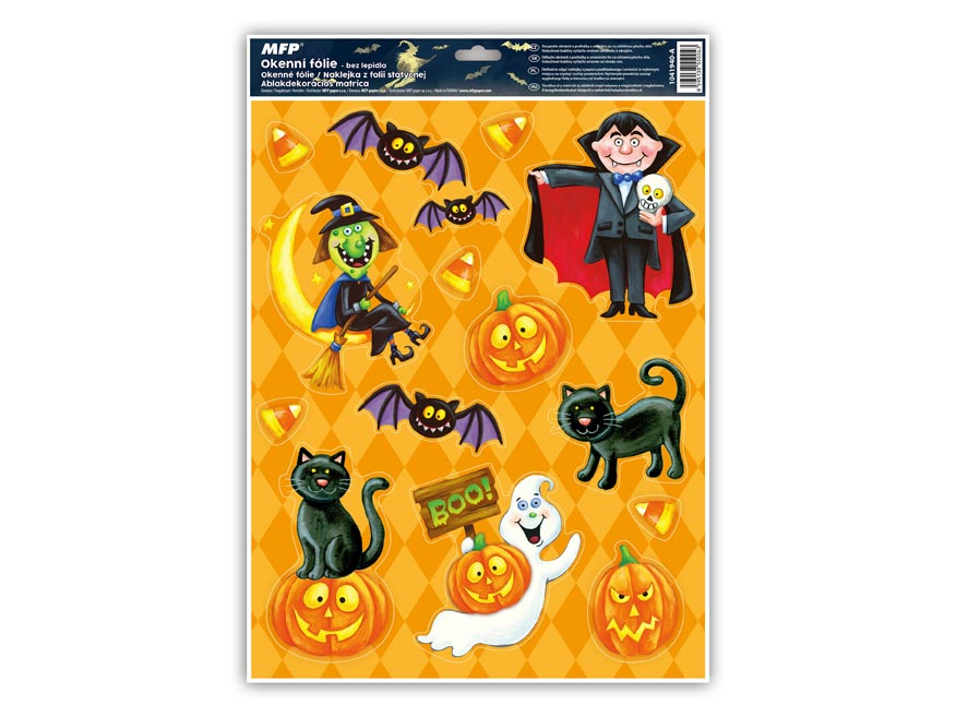 Okenní fólie halloween glitr HA001 30x42cm - Obrázek 5