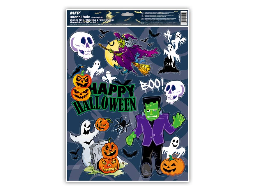 Okenní fólie halloween glitr HA001 30x42cm - Obrázek 6