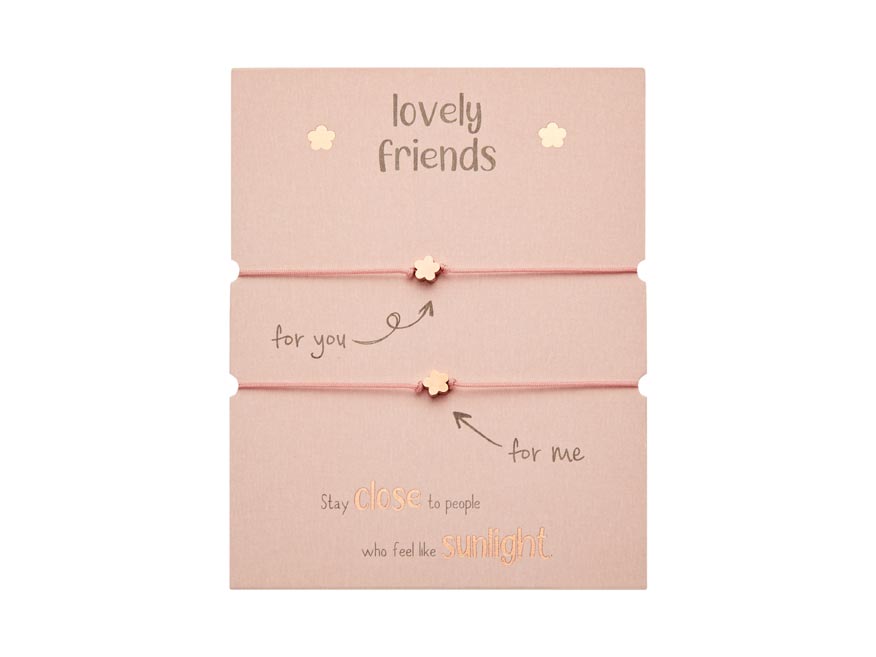 Gifty - Lovely Friends náramek - rg. plated Flower