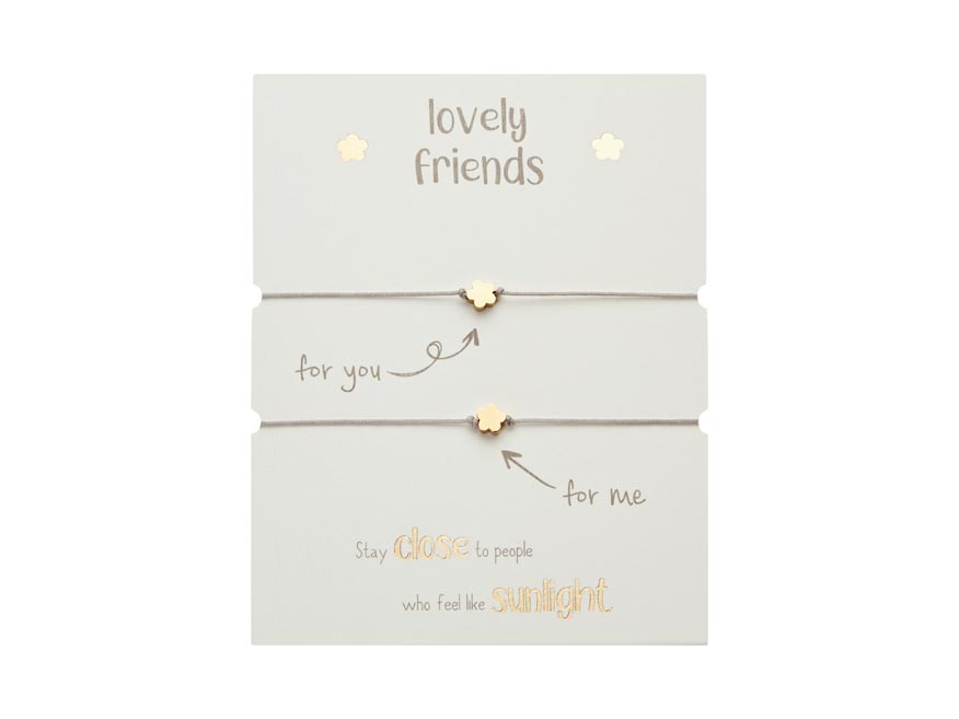 Gifty - Lovely Friends náramek - g. plated Flower