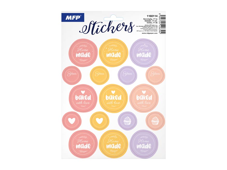 Samolepky domácí výroba (ENG) 16,2x23cm