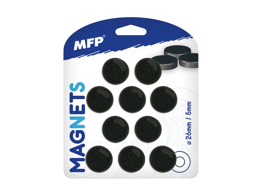 Magnet kulatý 26mm blister 10ks