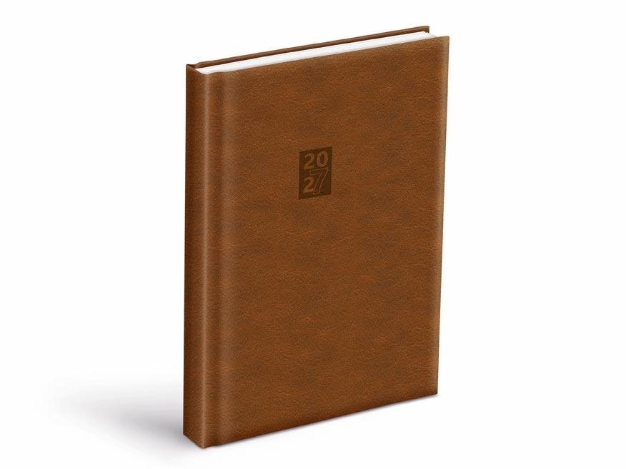 Diář 2027 D801 PU tmavě hnědý