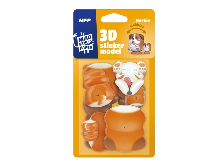 3D Sticker Model wobbler Bernie