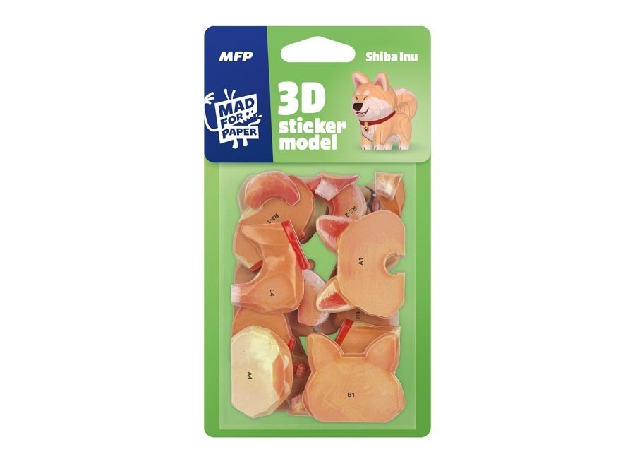 3D Sticker Model Shiba Inu