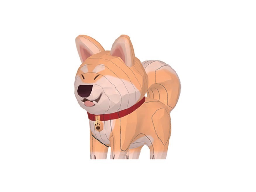 3D Sticker Model Shiba Inu - Obrázek 2